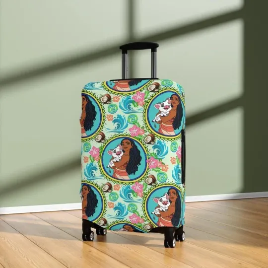 Discover Disney Luggage Cover, Moana Suitcase Protector, Travel Accessories