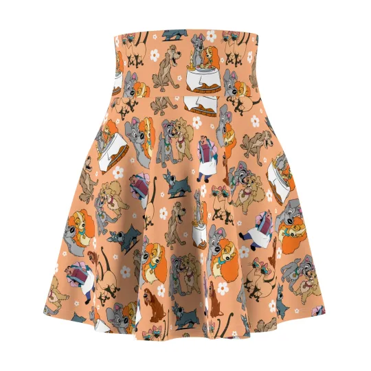 Discover Lady & The Tramp Women's Skater Skirt, Gift for Her