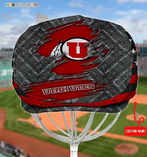 Discover Utah Team Utes Jeff Cap NCAA Newsboy Cap Golf Cap NCAA Flat Cap For Men