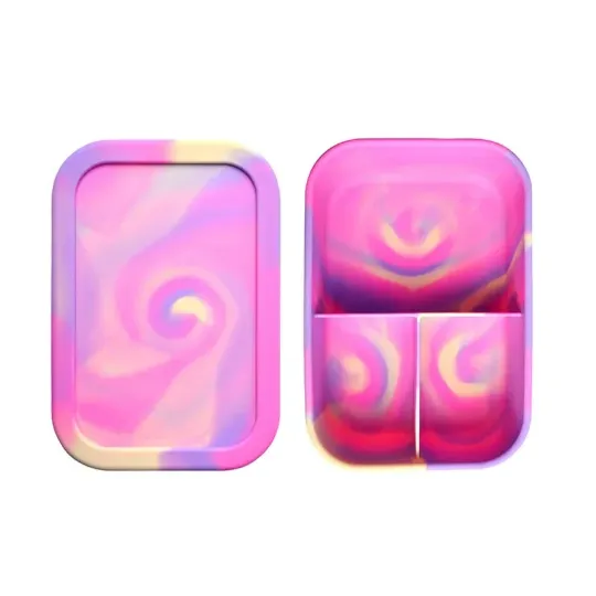 Discover Silicone Lunch Bento Box with Lid for Kids Eco-Friendly Tupperware Container