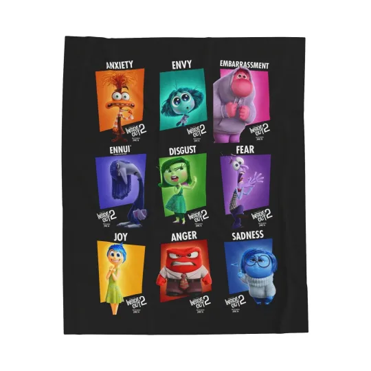 Discover Inside Out 2 Plush Fleece Blanket
