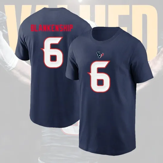 Discover NEW ITEM! Reed Blankenship #6 Houston Texans Name and Number Gift For Fan
