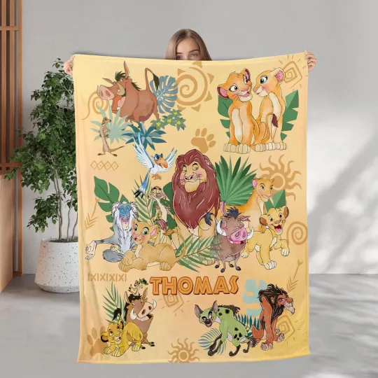 Discover Personalized The Lion King Fleece Blanket