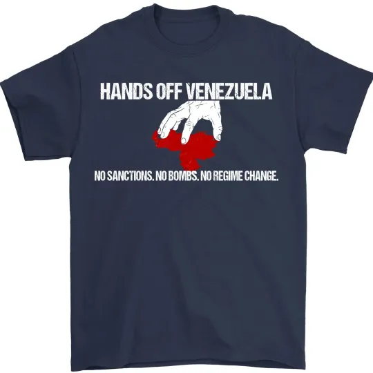 Discover Hands Off Venezuela Protest, Anti War Activist Resistance Graphic Unisex T-Shirt