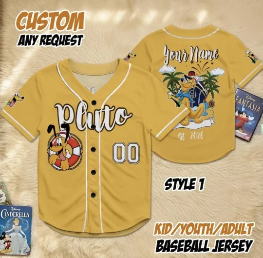 Discover Personalized Pluto Dog Cruise Line 2026 Summer Vacation Baseball Jersey Shirt