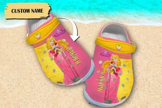 Custom Sleeping Princess Clogs Princess Movie Sandals, Magic World Shoes