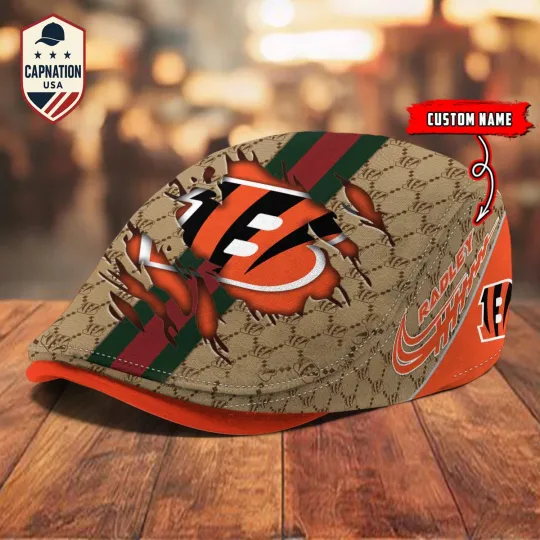 Discover Cincinnati-Bengals Jeff Cap football Newsboy Cap Golf Cap Driving Gift for Men