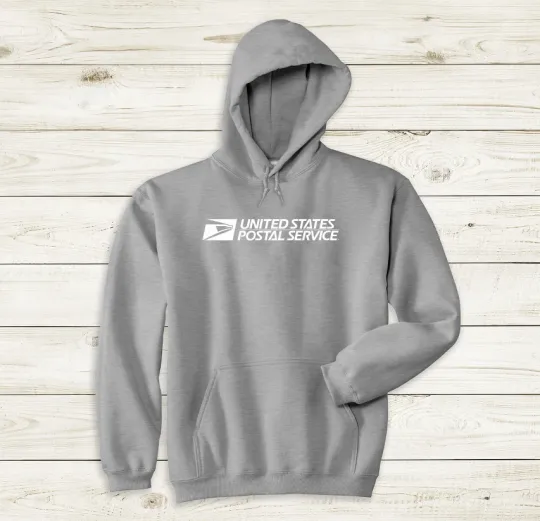 Discover Postal Worker Hoodie with White Logo