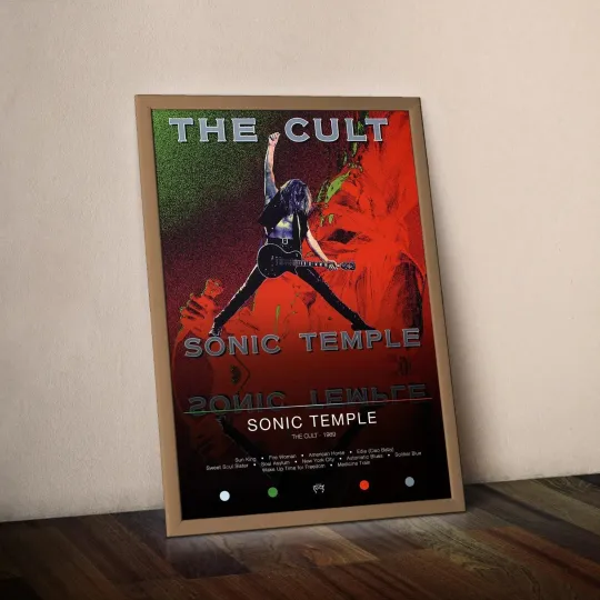 Discover The Cult Poster Sonic Temple Album Cover Wall Art