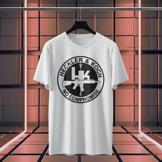 Discover HK Heckler & Koch Gun No Compromise Logo T-Shirt Mens