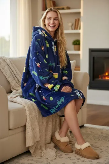 Discover Rick & Rickandmorty Blanket Hoodie