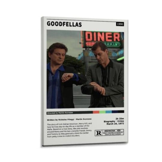 Goodfellas Poster Vintage Movie Posters for Room Aesthetic Print Canvas Poster