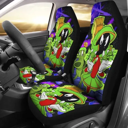 Discover Martian Car Seat Covers, Looney Tunes Cartoon Fan Car Accessories