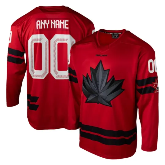 Discover Men's Canada Red 2026 Stitched Hockey Jersey
