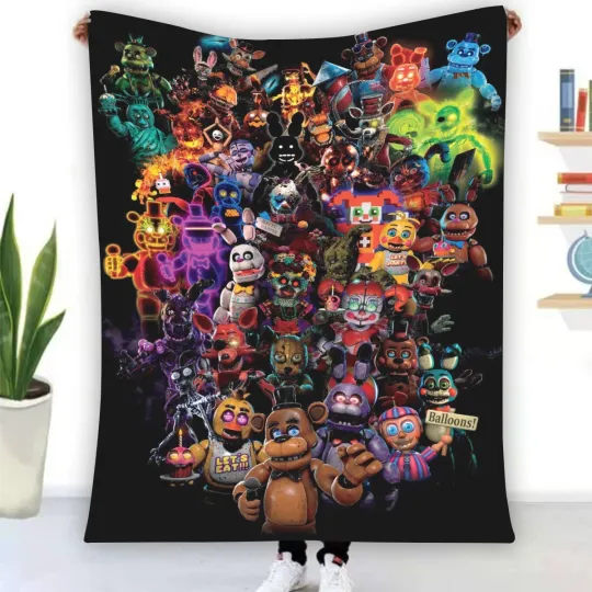 Discover Five Nights At Freddy's Fleece Blanket