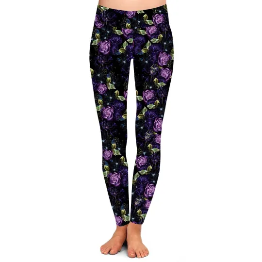 Discover Rose Printed Leggings for Women