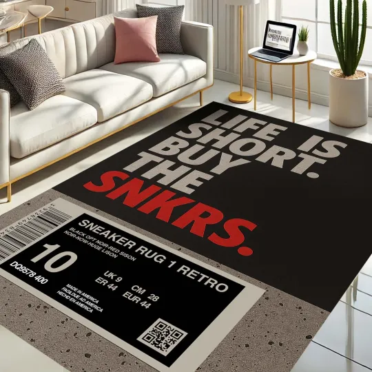 Discover Sneaker Room Rug, Hypebeast Decor, Shoe Room Carpet