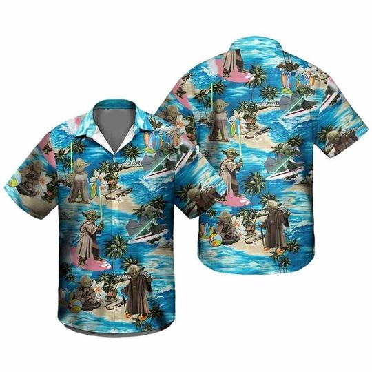 Baby Yoda Star Wars Hawaiian 3D Shirt