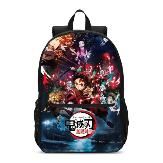 Discover demon Kamado Tanjirou Anime Students Backpack, School Bag, Back To School Gift