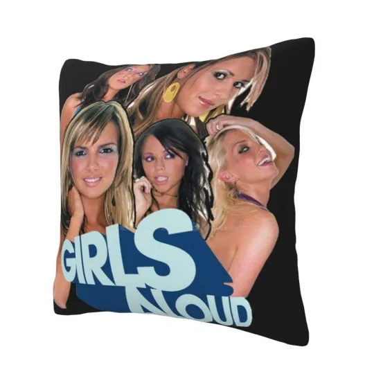 Discover Girls Aloud Pop Icons Pillow Cover - Music Decor Polyester Cushion for Living Room