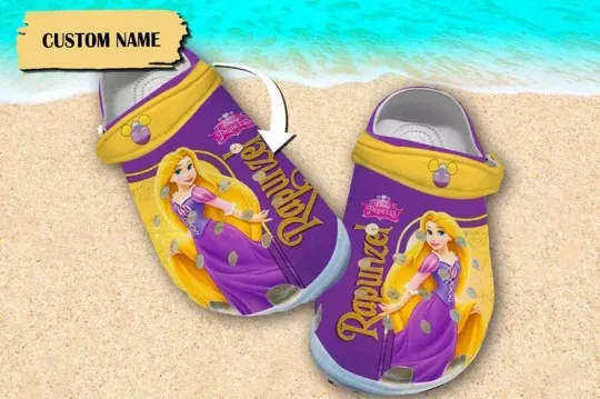 Custom Cloudy Hair Clogs Princess Movie Sandals, Magic World Shoes,Princess Sand