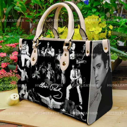Discover Elvis Presley Music Women Leather Handbag, Elvis Presley Lover Handbag