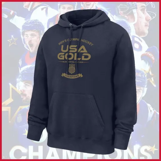 Discover USA Hockey 2026 Winter Olympics Gold Medal Core Hoodie