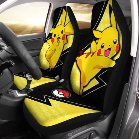 Discover Pi.Kac.Hu Car Seat Covers, Anime Car Accessories