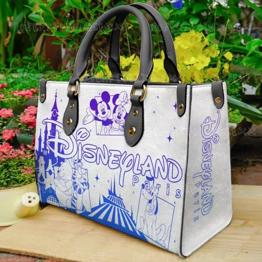 Personalized Disneyland Handbag & Wallet, Custom Disneyland Fan Gift Handbag