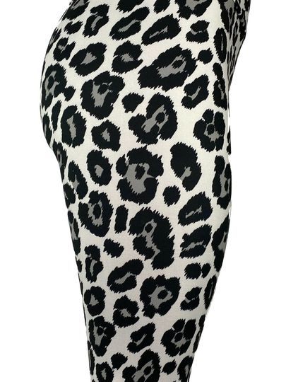 Leopard Print Leggings Grays &