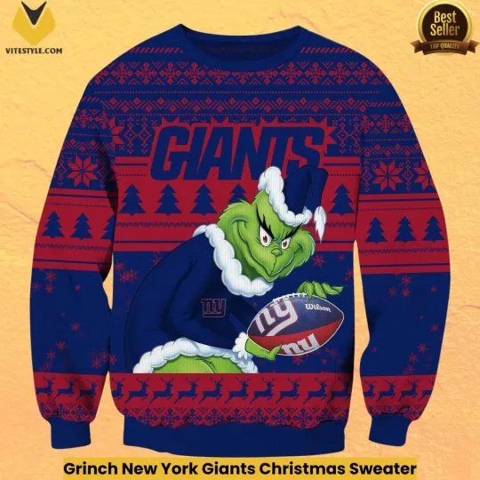 Discover funny character New York Giant Christmas Ugly Sweater
