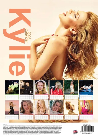 Discover 2026 Kylie Minogue - A3 Wall Calendar