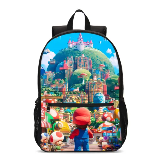 Discover Super Mario World Comics Students Backpack, School Bag, Back To School Gift