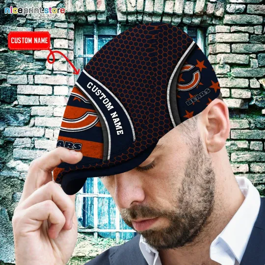 Discover Chicago Team Bears Jeff Cap football Jeff Cap Driving Cap Golf Cap For Men