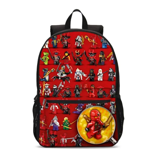 Discover Ninjago Movie Characters Students Backpack, School Bag, Back To School Gift