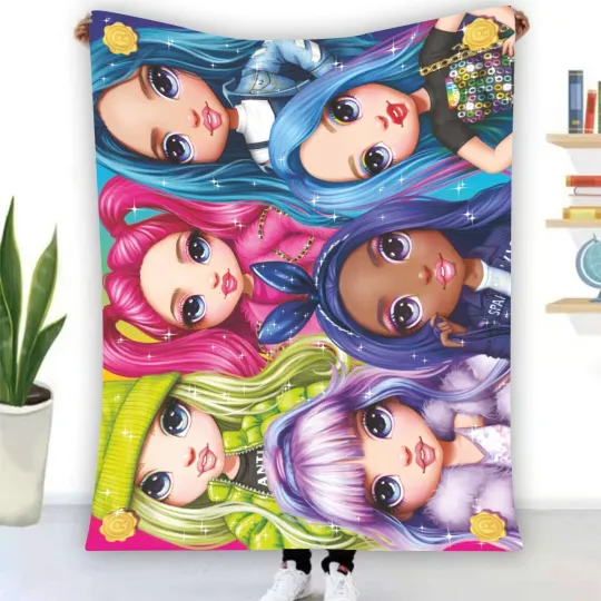 Discover Rainbow High Characters Fleece Blanket