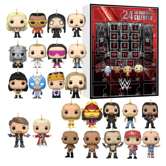 Discover 2025 Wrestling Entertainment, 24th Countdown Advent Calendar 24 Days Of Delicate 2D Character Pendant