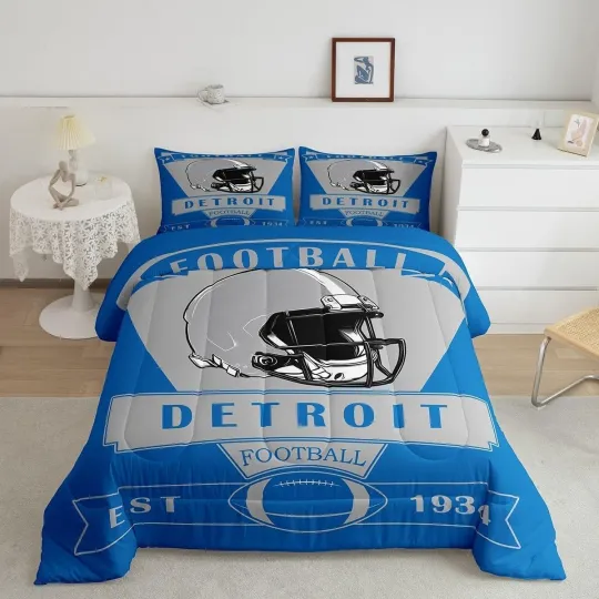 Discover Detroit Lions Queen Comforter Bedding Set  Football Bedding
