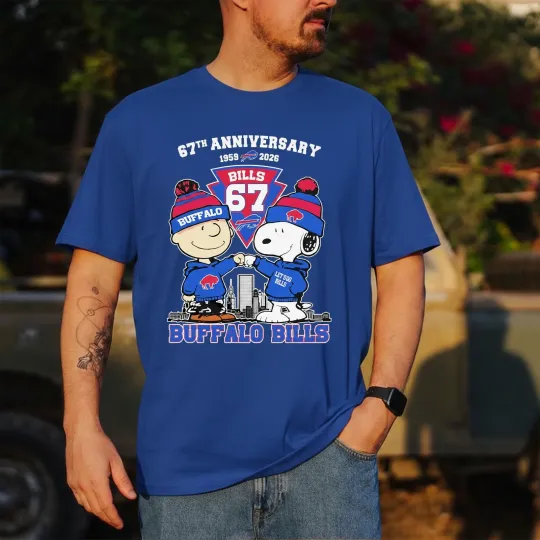 Discover Buffalo Bills 67th Anniversary 1959-2026 T-Shirt