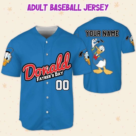 Personalized Disney Donald Duck Baseball Jersey