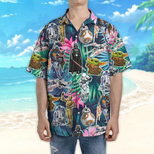 Star Wars Seamless Icon Summer Tropical Hawaiian Shirt