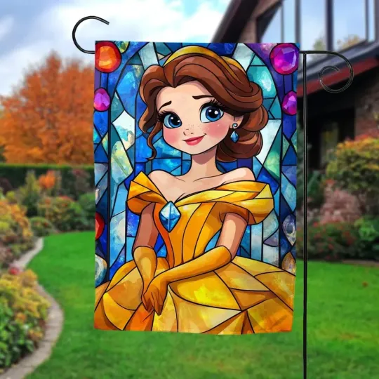 Discover Belle Princess Garden Flag, Beauty And The Beast Garden Flag
