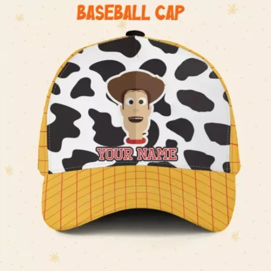 Custom Toy Story Woody Cosplay Logo Cap, Custom Disney Hat, Toy Story Baseball