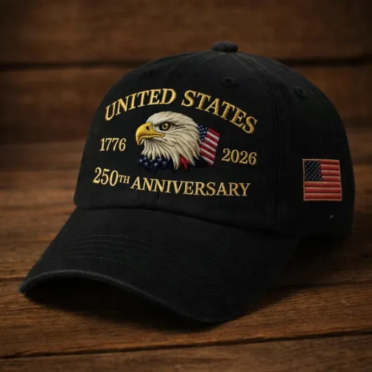 Discover United States 250th Anniversary Red Hat,USA Embroidered Baseball Cap 1776-2026