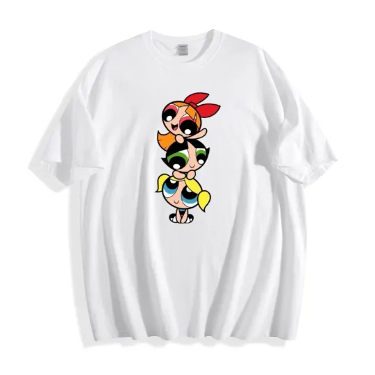 Discover Powerpuff Girls Stacked Trio T-Shirt