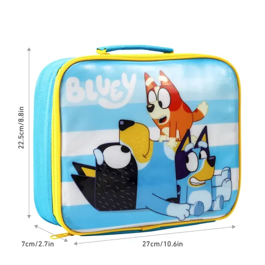 Discover BlueyDad Rectangular Insulated Lunch Box Bag for Boys and Girls BPA Free
