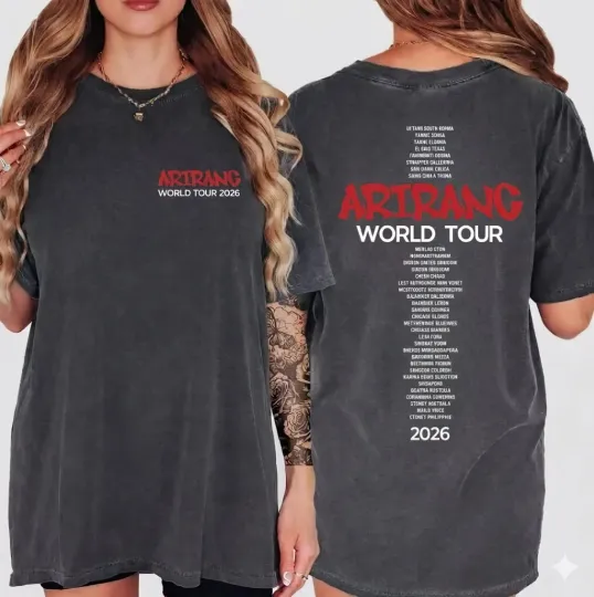 Discover Arirang World Tour 2026 Shirt, ARMY Concert Unisex T-Shirt