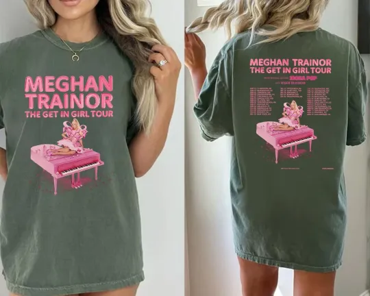 Discover Meghan Trainor the Get in Girl Tour 2026 North America Double Sided T-shirt