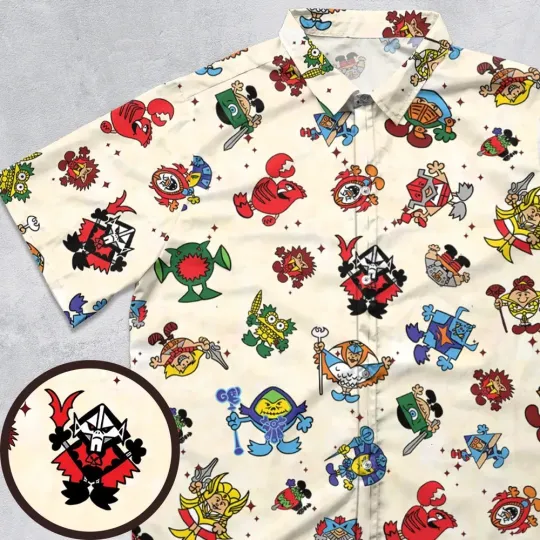 Discover Mr Mensters Mashup Button Down Shirt