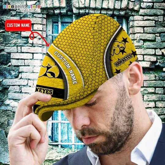 Discover Iowa Team Hawkeyes Jeff Cap NCAA Newsboy Cap Flat Cap NCAA Cap For Men